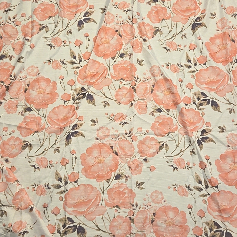 Pink Flower Shower Curtain
